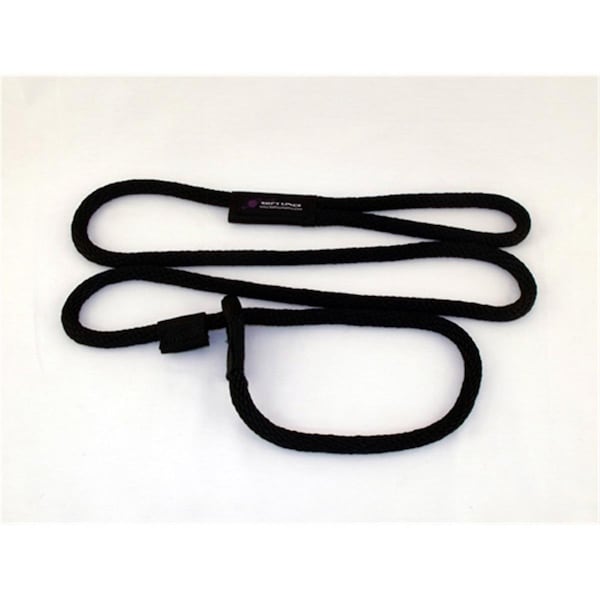 Soft Lines Dog Slip Leash 0.62 In. Diameter By 6 Ft. - Black SO456388 - main